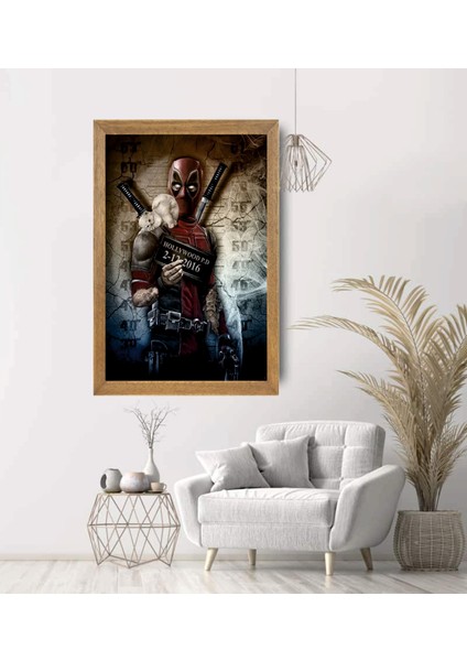 Deadpool Tablo, Çerçeveli Cam Tablo 30X45 cm modelleri