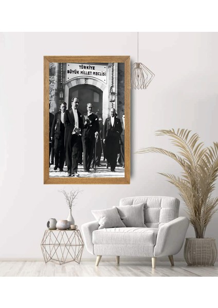 Mustafa Kemal Atatürk Tablo, Çerçeveli Cam Tablo 30X45 cm modelleri