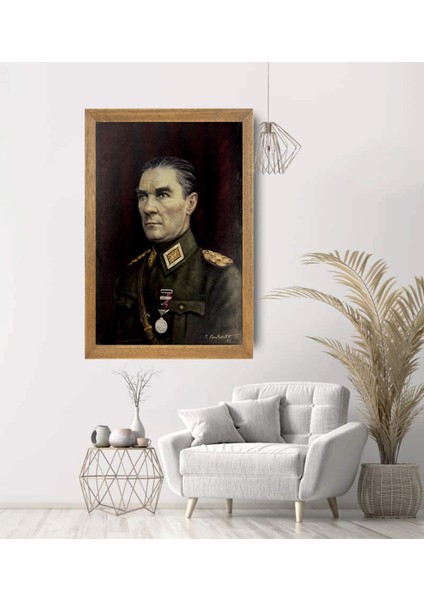 Mustafa Kemal Atatürk Tablo, Çerçeveli Cam Tablo 30X45 cm modelleri