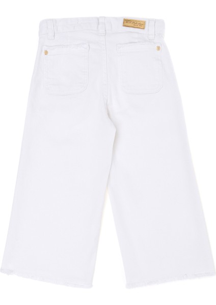 Kız Çocuk Beyaz Pantolon (Kanvas-Chino) 50264079-VR013