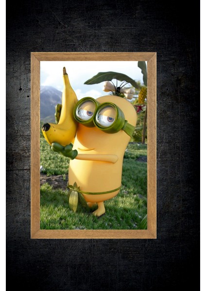 Minnions Tablo, Çerçeveli Cam Tablo 20X30 cm fırsatları