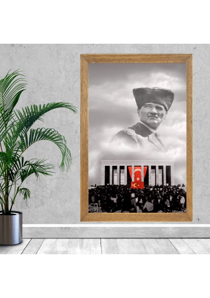 Mustafa Kemal Atatürk Tablo, Çerçeveli Cam Tablo 20X30 cm fiyatları