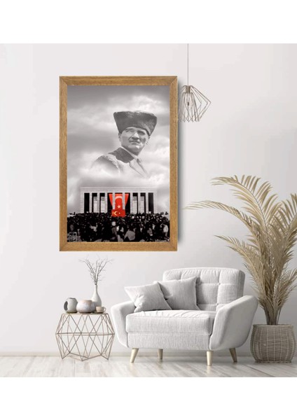Mustafa Kemal Atatürk Tablo, Çerçeveli Cam Tablo 20X30 cm modelleri