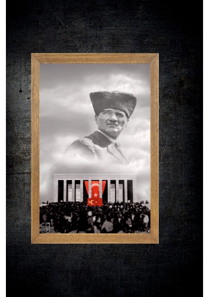 Mustafa Kemal Atatürk Tablo, Çerçeveli Cam Tablo 20X30 cm fırsatları