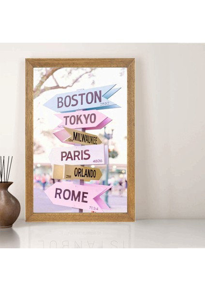 Tablo, Çerçeveli Cam Tablo 20X30 cm