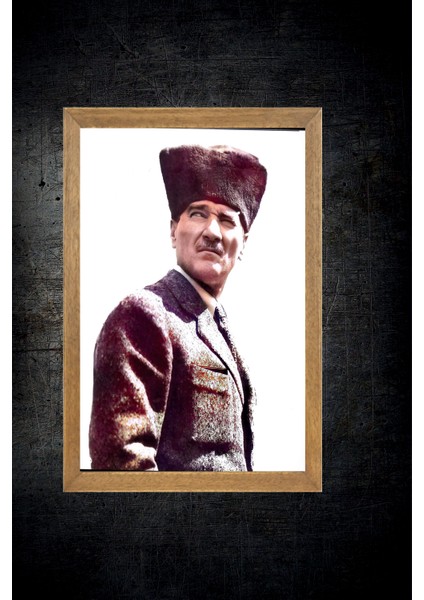 Mustafa Kemal Atatürk Tablo, Çerçeveli Cam Tablo 20X30 cm fırsatları