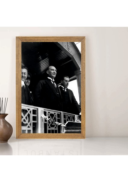 Mustafa Kemal Atatürk Tablo, Çerçeveli Cam Tablo 20X30 cm