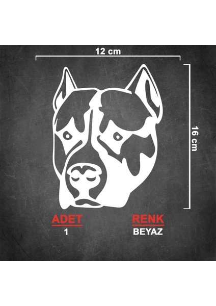 Pitbull Sticker - Köpek Sticker - Oto Sticker - Araba Sticker - Araç Sticker - Oto Aksesuar fiyatları