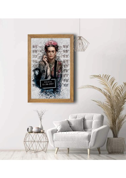 Frida Kahlo Tablo, Çerçeveli Cam Tablo 20X30 cm fiyatları