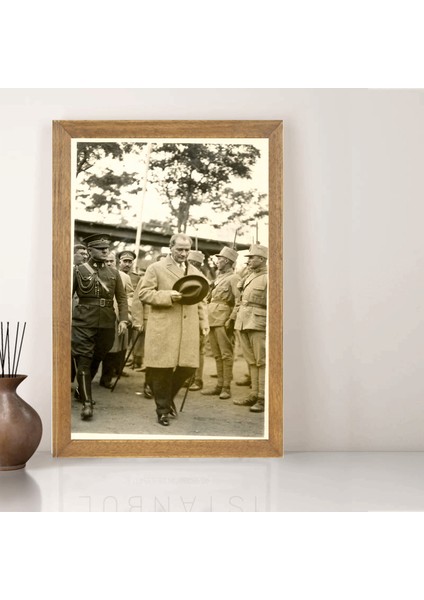 Mustafa Kemal Atatürk Tablo, Çerçeveli Cam Tablo 20X30 cm