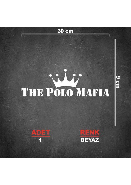 Polo Mafia Sticker - Polo Sticker - Volkswagen Sticker - Oto Sticker - Araba Sticker - Araç Sticker