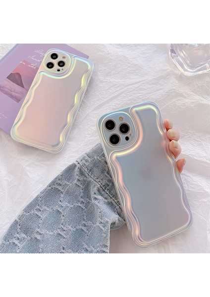 Apple iPhone 11 Uyumlu Puff Hologram Silikon Kılıf