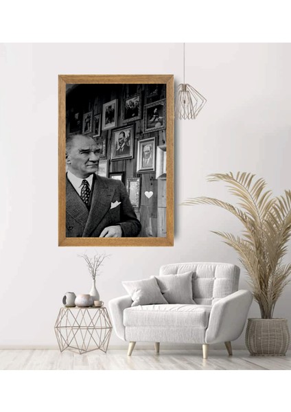Mustafa Kemal Atatürk Tablo, Çerçeveli Cam Tablo 30X45 cm modelleri