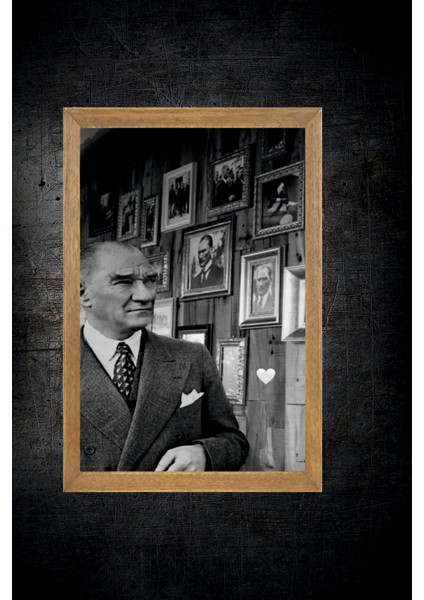 Mustafa Kemal Atatürk Tablo, Çerçeveli Cam Tablo 30X45 cm fırsatları