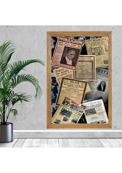 Mustafa Kemal Atatürk Tablo, Çerçeveli Cam Tablo 20X30 cm fiyatları