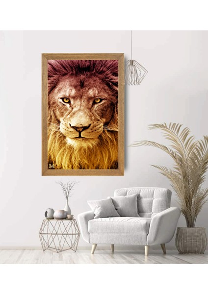 Aslan Tablo, Çerçeveli Cam Tablo 20X30 cm