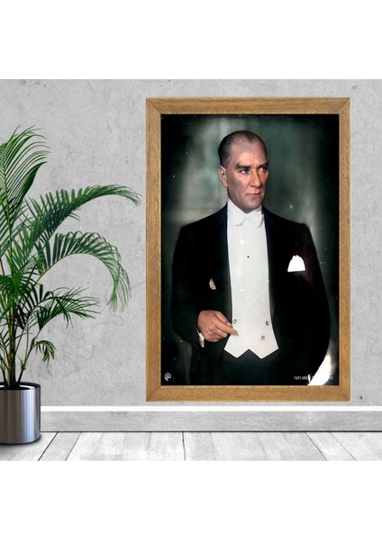 Mustafa Kemal Atatürk Tablo, Çerçeveli Cam Tablo 30X45 cm fiyatları
