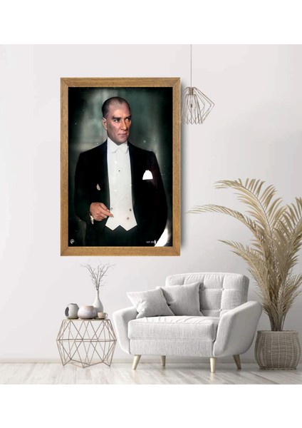 Mustafa Kemal Atatürk Tablo, Çerçeveli Cam Tablo 30X45 cm modelleri