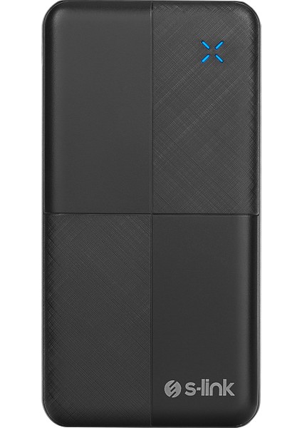 IP-G12N 10000MAH Micro+Usb+ Type-C Giriş+Çıkış Siyah Taşınabilir Pil Şarj Cihazı Powerbank