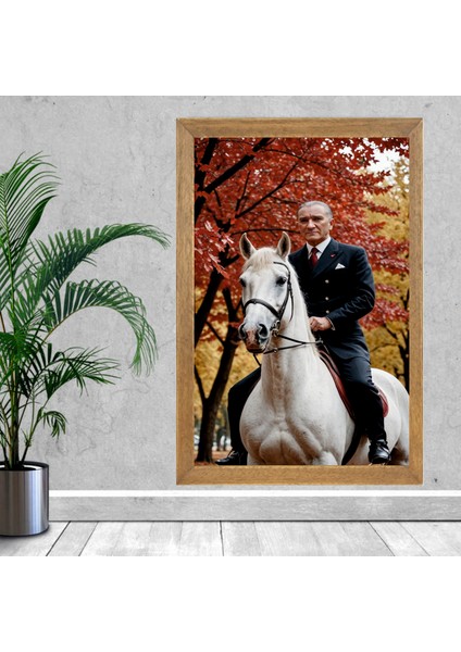 Mustafa Kemal Atatürk Tablo, Çerçeveli Cam Tablo 20X30 cm fiyatları
