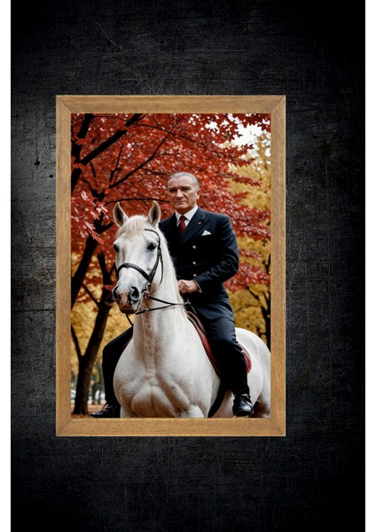 Mustafa Kemal Atatürk Tablo, Çerçeveli Cam Tablo 20X30 cm fırsatları