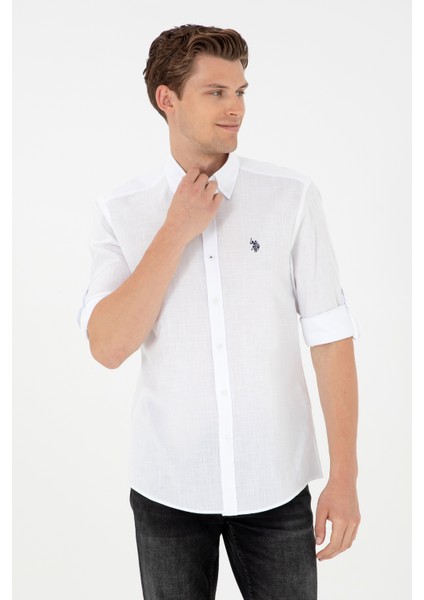 Erkek Beyaz Gömlek Basic 50288648-VR013