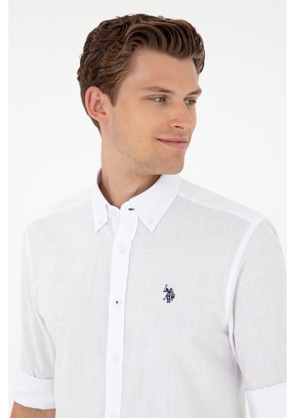Erkek Beyaz Gömlek Basic 50288648-VR013 fiyatları