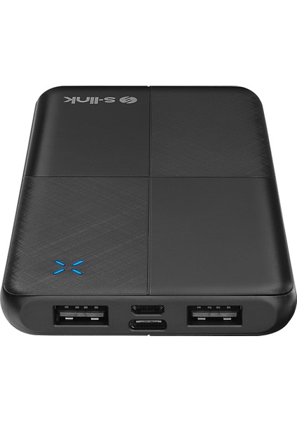 IP-G12N 10000MAH Micro+Usb+ Type-C Giriş+Çıkış Siyah Taşınabilir Pil Şarj Cihazı Powerbank fırsatları