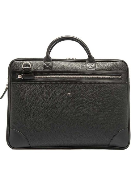 Siyah Hakiki Deri Erkek Laptop Çantası - S1LC00021111-D3H fırsatları