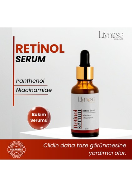 Yaşlanma Karşıtı, Onarıcı Retinol Cilt Bakım Serumu 30 ml