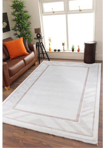 Bienal Saçaklı Modern Dokuma Halı 8664A-BEJ fiyatları