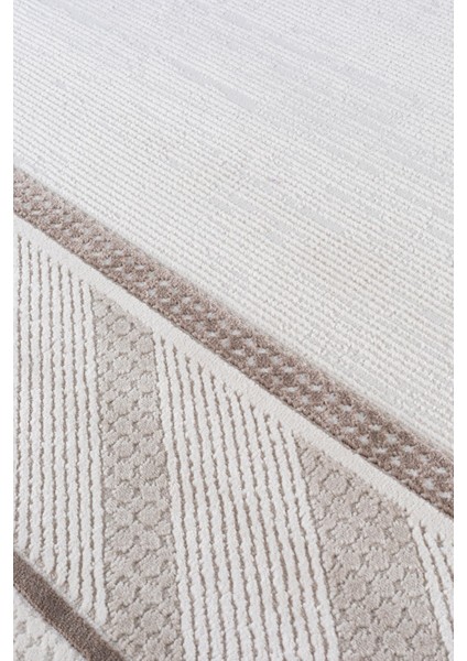 Bienal Saçaklı Modern Dokuma Halı 8664A-BEJ modelleri