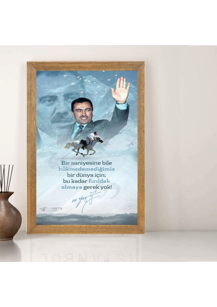 Muhsin Yazıcıoğlu Tablo, Çerçeveli Cam Tablo 20X30 cm