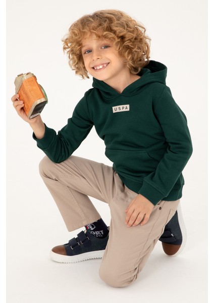 Erkek Çocuk Koyu Yeşil Sweatshirt 50293515-VR079