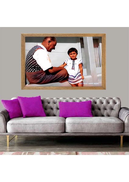 Mustafa Kemal Atatürk Tablo, Çerçeveli Cam Tablo 30X45 cm fiyatları