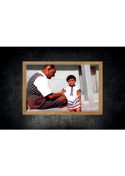 Mustafa Kemal Atatürk Tablo, Çerçeveli Cam Tablo 30X45 cm fırsatları