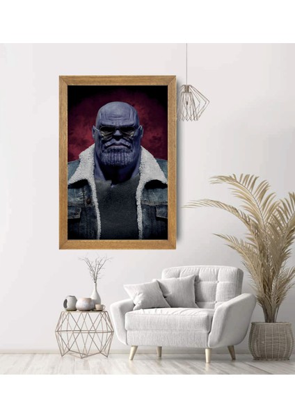 Marvel Thanos Tablo, Çerçeveli Cam Tablo 20X30 cm modelleri