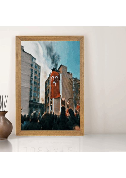 Ülkücüler Tablo, Çerçeveli Cam Tablo 20X30 cm