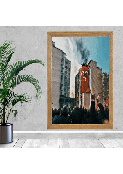 Ülkücüler Tablo, Çerçeveli Cam Tablo 20X30 cm