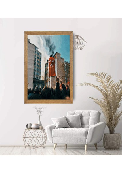 Ülkücüler Tablo, Çerçeveli Cam Tablo 20X30 cm