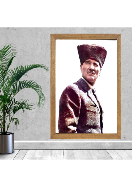 Mustafa Kemal Atatürk Tablo, Çerçeveli Cam Tablo 30X45 cm fiyatları