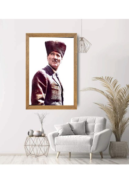Mustafa Kemal Atatürk Tablo, Çerçeveli Cam Tablo 30X45 cm modelleri