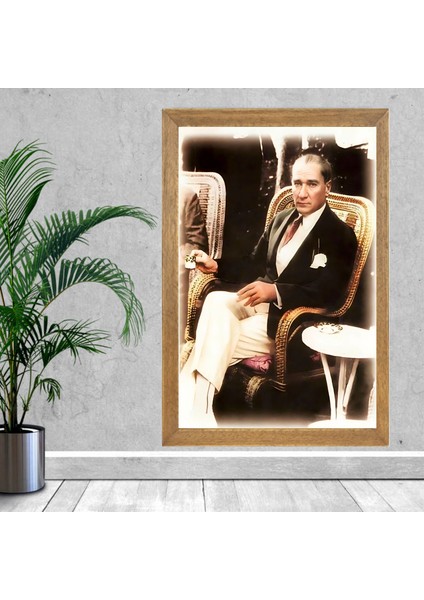 Mustafa Kemal Atatürk Tablo, Çerçeveli Cam Tablo 30X45 cm fiyatları
