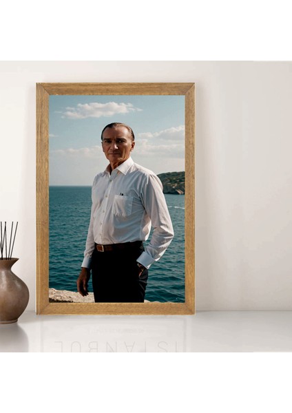Mustafa Kemal Atatürk Tablo, Çerçeveli Cam Tablo 20X30 cm