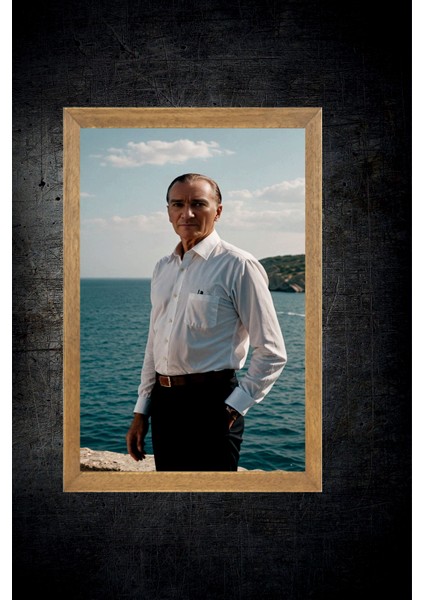 Mustafa Kemal Atatürk Tablo, Çerçeveli Cam Tablo 20X30 cm fırsatları