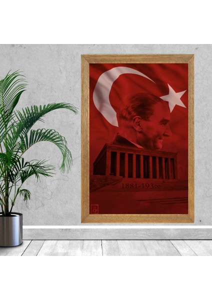 Mustafa Kemal Atatürk Tablo, Çerçeveli Cam Tablo 20X30 cm fiyatları
