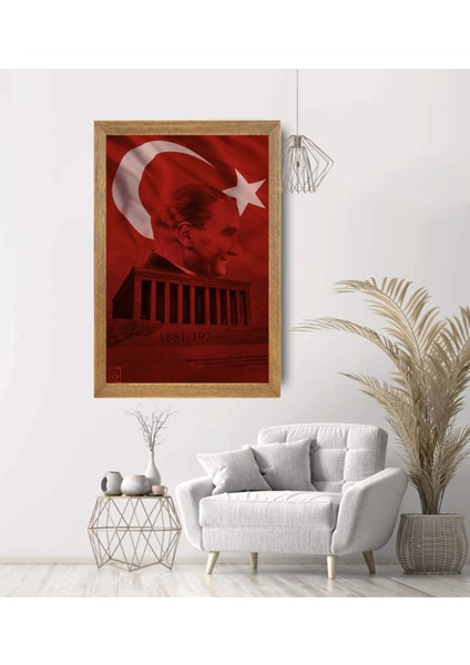 Mustafa Kemal Atatürk Tablo, Çerçeveli Cam Tablo 20X30 cm modelleri