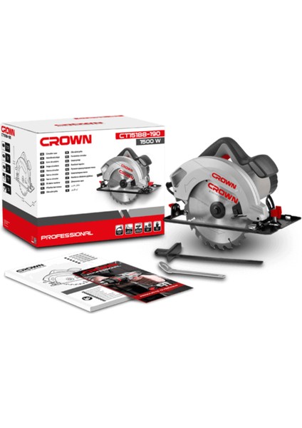 Bakır Sargılı Dairesel Testere 1500W 190MM CT15188-190 | Derin ve Açılı Kesim Için Daire Testere fiyatları