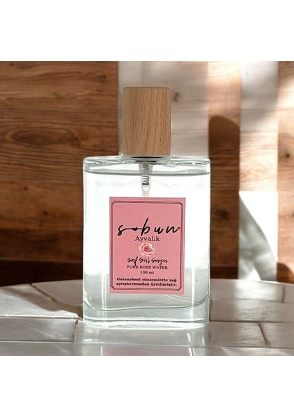 Geleneksel Saf Gül Suyu 100 ml - Özel Cam Şişede