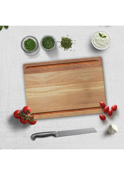 Kanallı Cam Kesme Tahtası - Cam Kesme Tablası | Satina Cam | Satina Tahta | 25CM x 35CM | Patentli Ürün